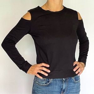 Cold shoulder sweater top